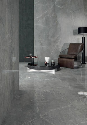 Synestesia Gray Marble 48x109 Polished Porcelain Panel Porcelain Tile