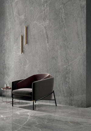 Synestesia Gray Marble 48x109 Polished Porcelain Panel Porcelain Tile