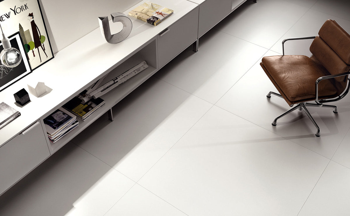 Cotto D'Este B&W White 39x118 Porcelain Panel Porcelain Tile