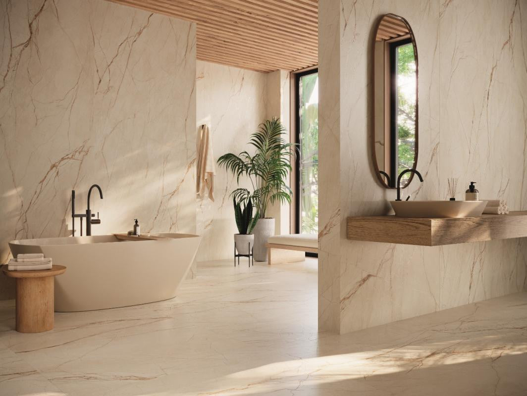 Panel de porcelana Coverlam Canela Roma 48x109