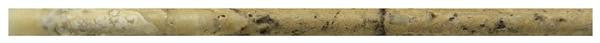 Antique Onyx Tumbled Travertine Pencil Liner 3/4x12