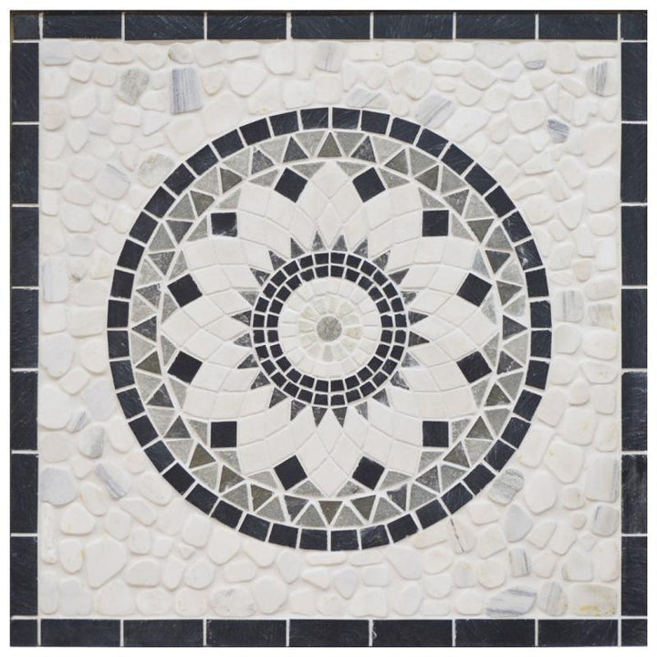 Flower Stone 36x36 Natural Stone Medallion Tile