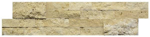 Light Travertine 6x24 Splitface Ledger Panel Travertine Tile