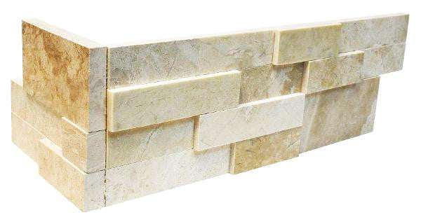 Diana Royal 6x24 Natural Marble Ledger Corner Marble Tile