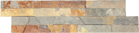 Golden Slate stacked stone Ledger panels