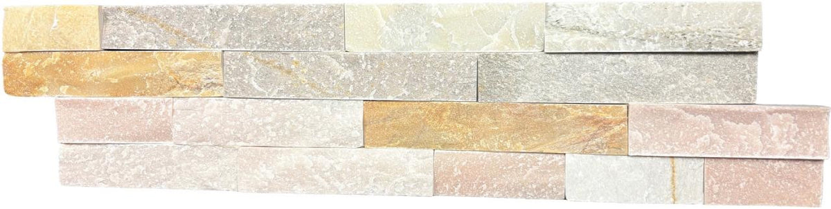 Sunset 6x24 Natural Stone Stacked Ledger Panel Slate Tile
