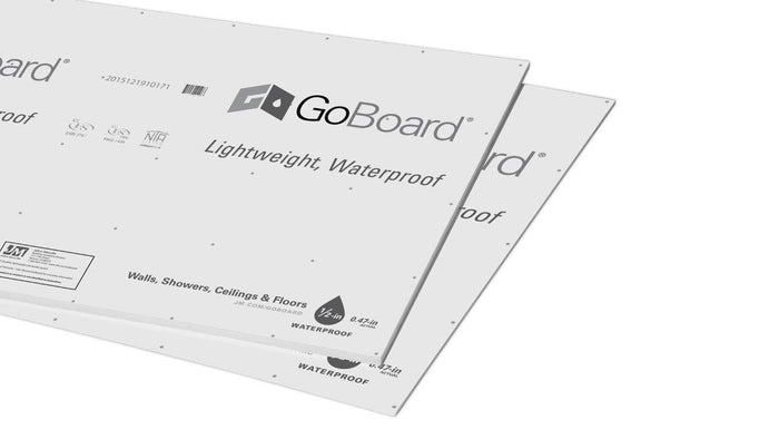 Johns Manville GoBoard 1/2 in Waterproof Tile Backer Board, 3x5 ft 1