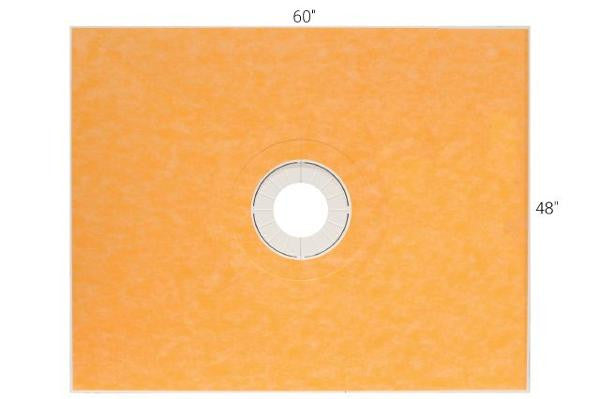 Plato de ducha KERDI 48x60" Drenaje central