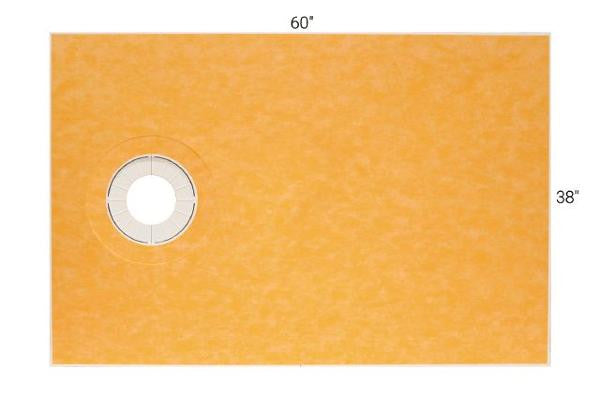 KERDI Shower Tray 38x60" Side Drain 1