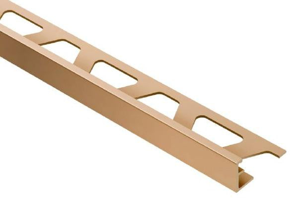 JOLLY 3/8" Satin Copper Anodized Aluminum Tile Edge Trim 1