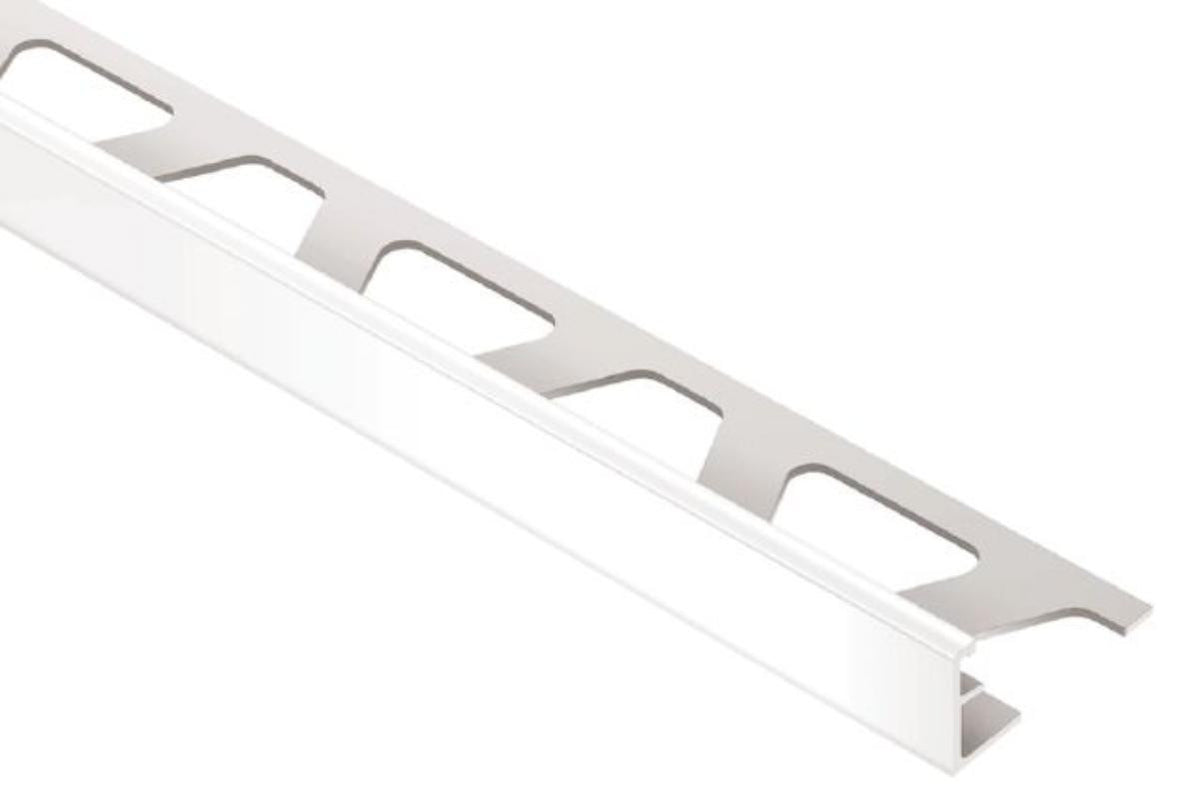 JOLLY 5/16" Esquinero para azulejos de aluminio blanco brillante