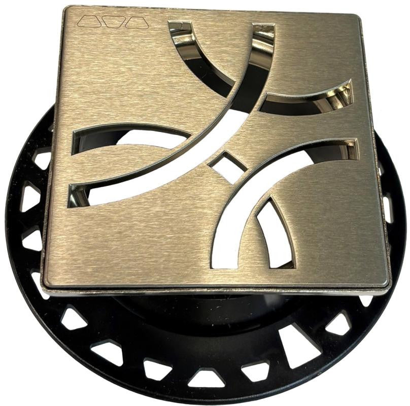 Schluter KERDI-DRAIN 4" Curve Brushed Nickel Grate