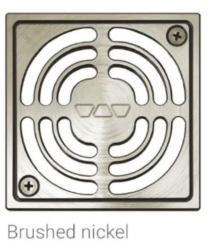 Schluter KERDI-DRAIN 4" Contour Brushed Nickel Grate