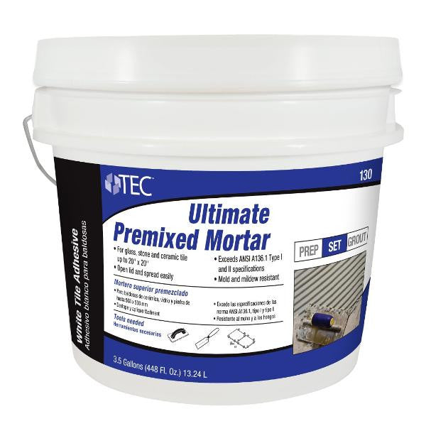 TEC Ultimate Premixed Mortar White 3.5 Gallon 1