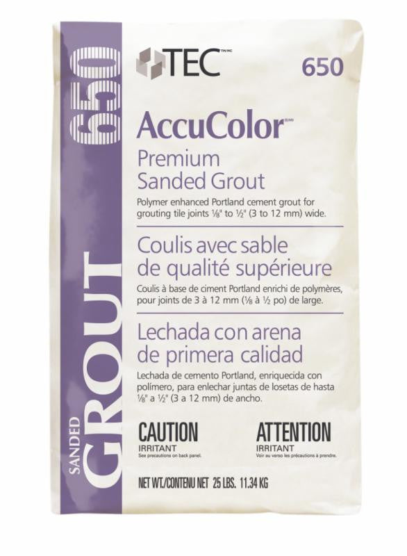 TEC Steel Gray Sanded Grout, 25 lb 1