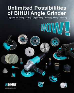 Amoladora angular de velocidad variable de 5" Bihui