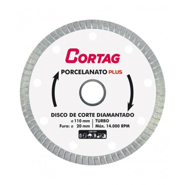 Hoja de corte de porcelana diamantada de 4"