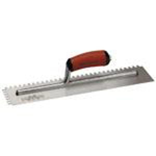 DuraSoft 1/4" x 3/8" x 1/4" Square-Notch Trowel