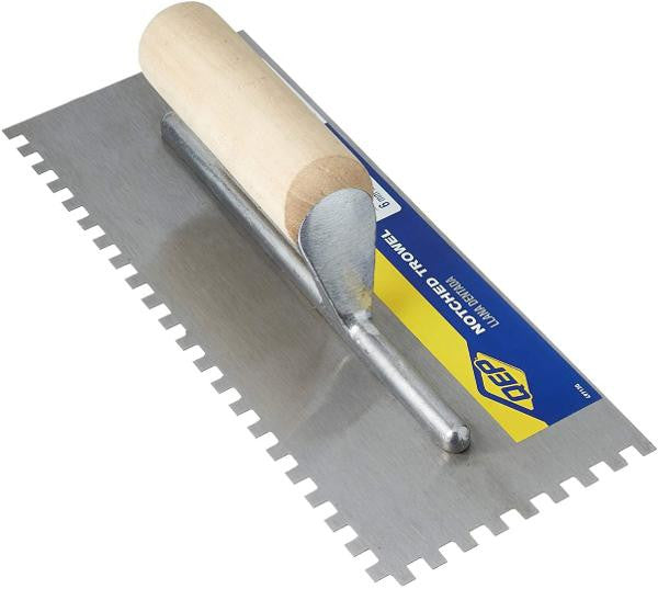 Pro Series 1/4" x 1/4" x 1/4" Square-Notch Trowel 1