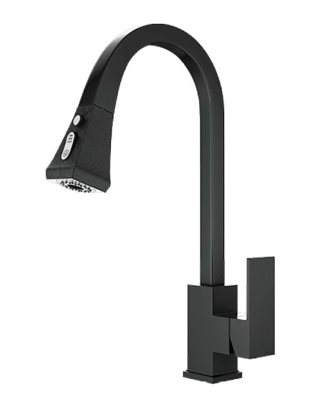 KF811 Single-Handle Kitchen Faucet, Matte Black 1