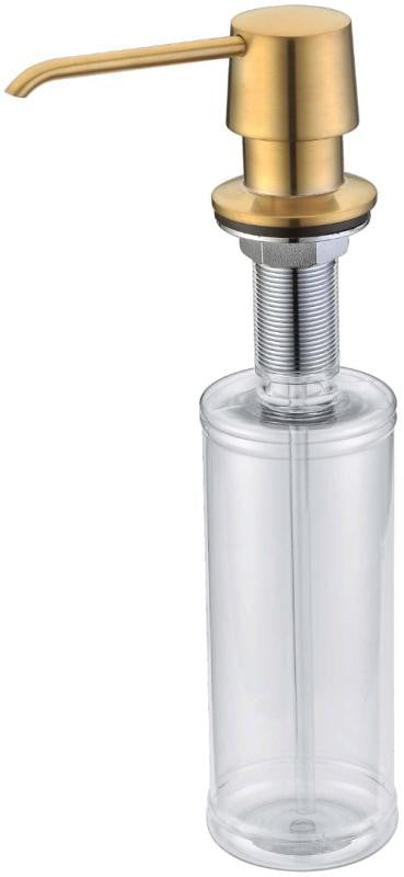 F020 Deck-Mount Soap Dispenser, Brushed Gold