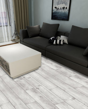 Poplar II Blanco 7x48 Tabla de Vinilo de Lujo con Aspecto de Madera