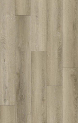 Piso laminado de lujo de vinilo con aspecto de madera Silver Moon de 7x48