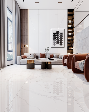 Olimpo 48x48 Polished Marble Look Porcelain Tile