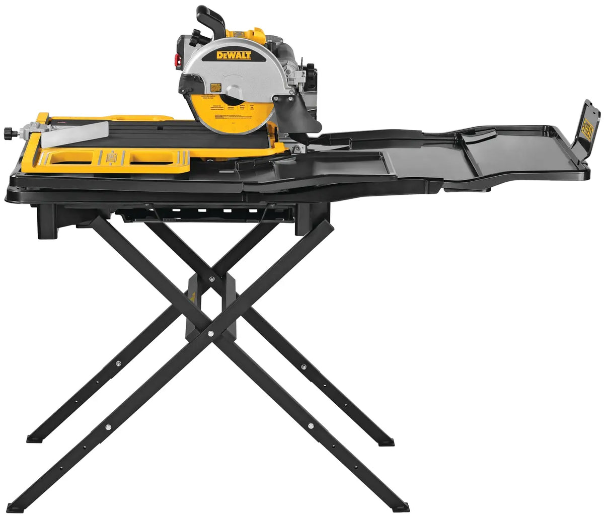 DeWalt D36000S 10-Inch High-Capacity Wet Tile Saw with Folding Stand — 15 Amp, 37" Rip Capacity