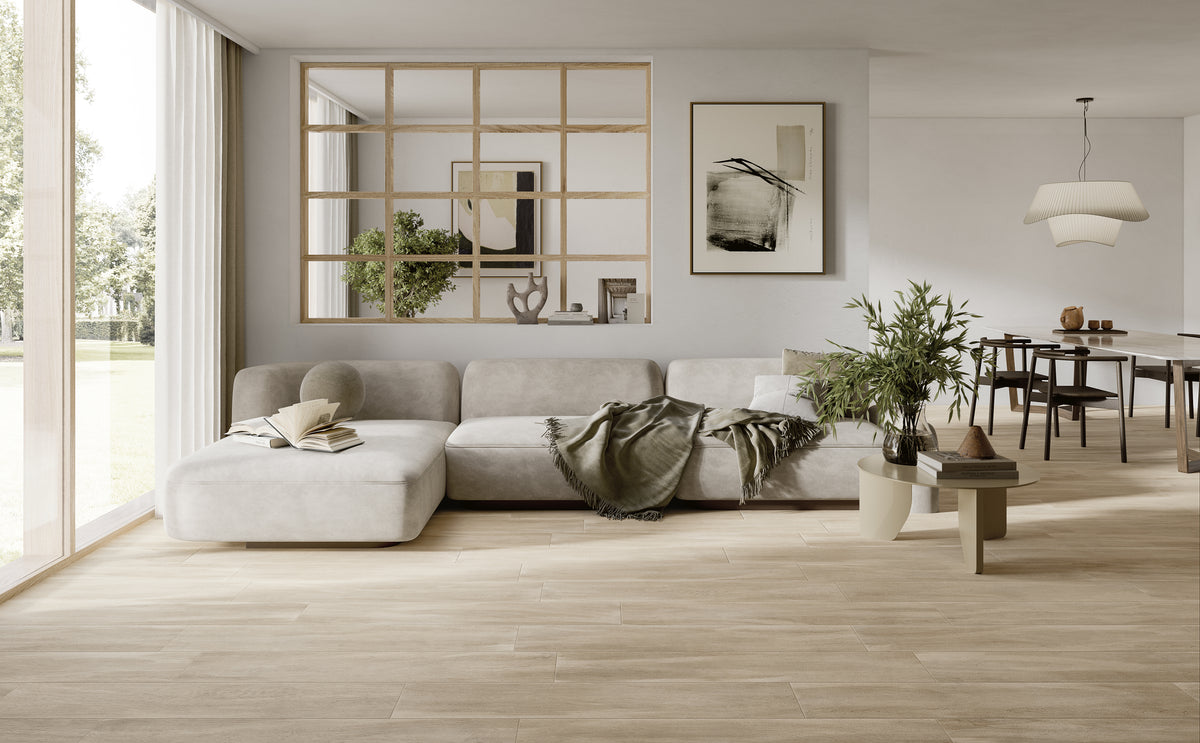 Hardin Valley Natural 8x48 Wood Look Porcelain Plank Tile