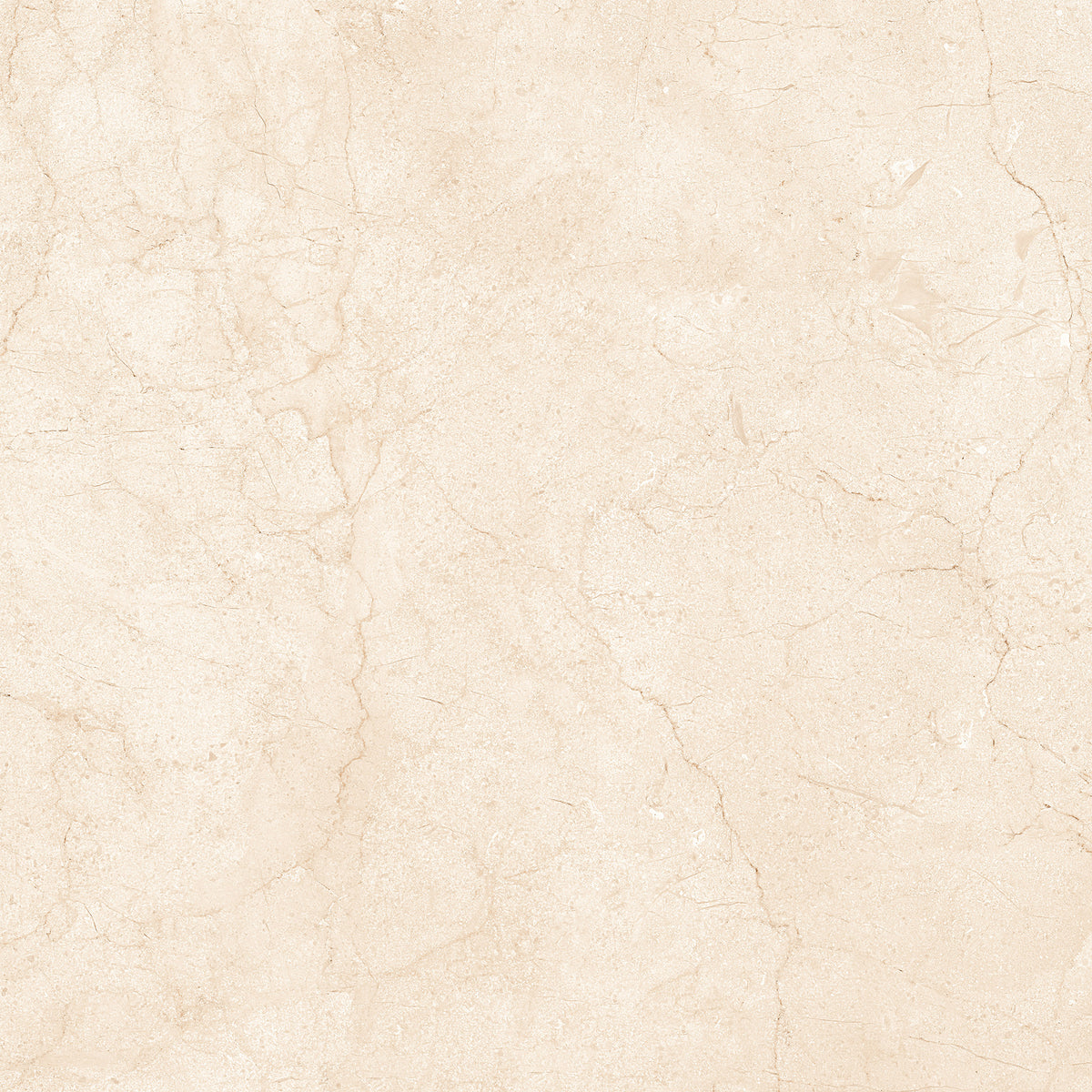 Mármol Crema Marfil 24x24 de Porcelana Pulida con Aspecto de Mármol