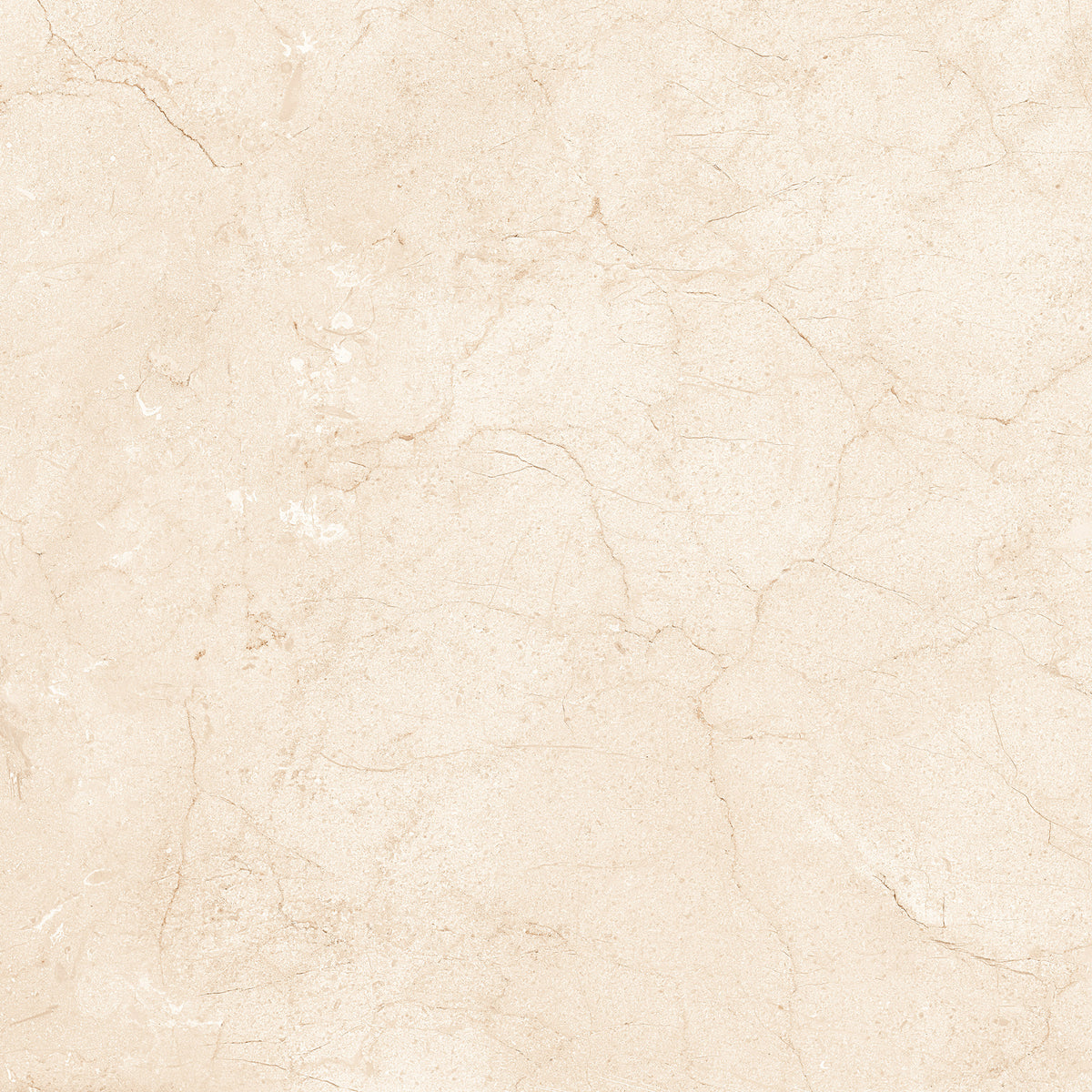 Mármol Crema Marfil 24x24 de Porcelana Pulida con Aspecto de Mármol