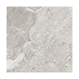 Brescia Grey 22x22 porcelain floor tile, matte grey marble look with pebbled breccia-style veining