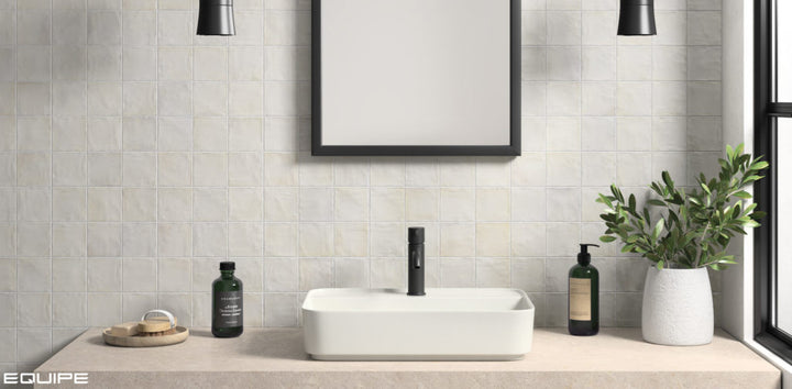 Sabbia Silica White 4x4 Ceramic Tile