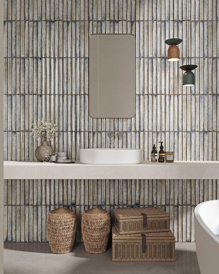 Delta Beige Glossy 5x13 Ceramic Wall Tile 3